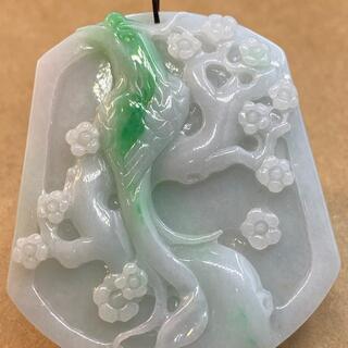 福袋 ネックレス 玉壁 鳥と桜 本翡翠 ヒスイ 誕生日プレゼント 天然石