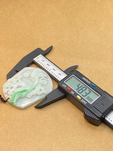 福袋 ネックレス 玉壁 鳥と桜 本翡翠 ヒスイ 誕生日プレゼント 天然石 鑑別書有