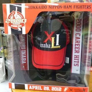 未使用 未開封★北海道日本ハムファイターズ 稲葉篤紀 キャップ 2個セット 日本プロ野球 通算2000本安打達成記念アイテム INABA-2000 WCAP ダブルキャップ コレクションキャップ   日ハム 野球帽 帽子 ☆ PayPay(ペイペイ)決済可能 ☆ 札幌市 豊平区 平岸 アウトレットモノハウスの画像