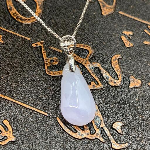 福袋 ネックレス 福瓜 本翡翠 氷ヒスイ ラベンダー色 誕生日プレゼント 鑑別書有3