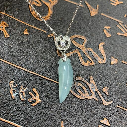 福袋 ネックレス トウガラシ 本翡翠 氷ヒスイ 透明色 誕生日プレゼント 鑑別書有2