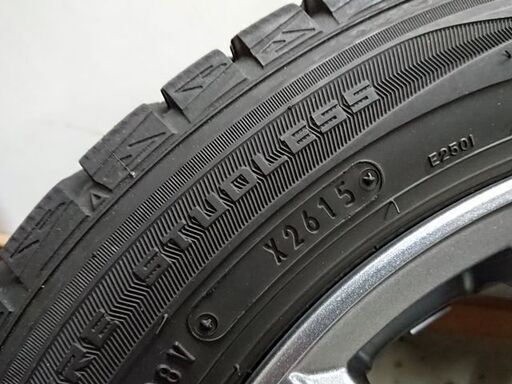 軽自動車へ　アルミホイール付き中古155/65R14スタッドレスタイヤ4本セット