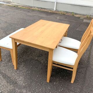 大特価！ ダイニングテーブル ＆ チェア 4点セット！木製 引き...