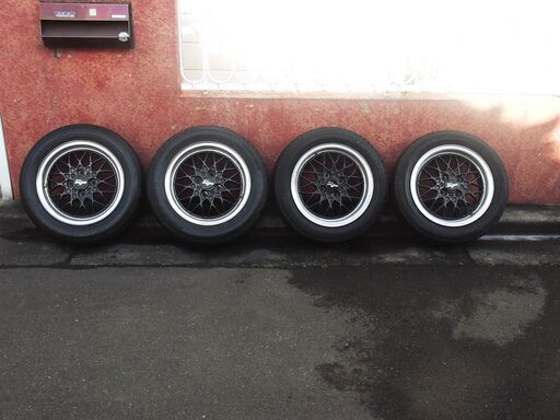 【年代を感じない綺麗さ】レーシング　スパルコ　6J-14インチ　オフセット40　pcd100-4穴　当時物　4本set　タイヤ使用不可