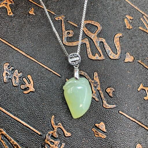 福袋 ネックレス 桃 本翡翠 氷ヒスイ 二色 誕生日プレゼント 縁起物 手作り 鑑別書