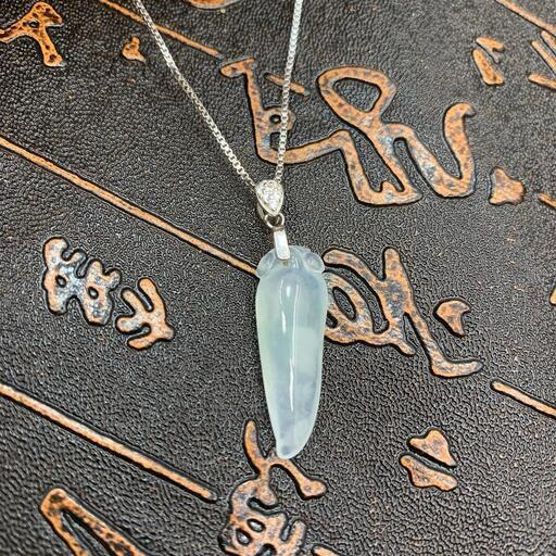 福袋 ネックレス トウガラシ 本翡翠 氷ヒスイ 誕生日プレゼント 手作り 鑑別書有