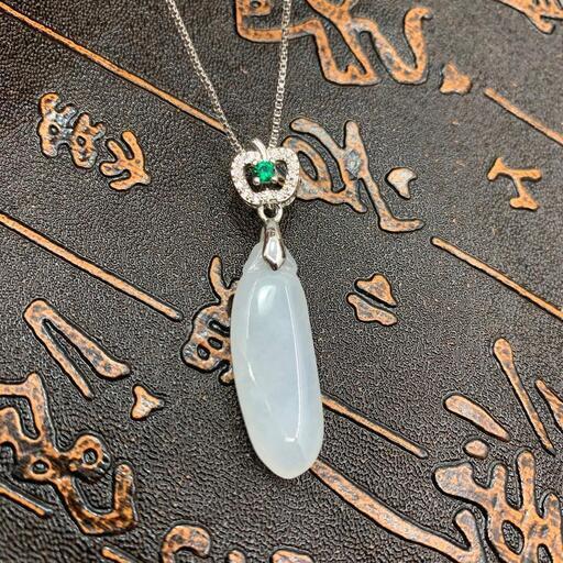 福袋 ネックレス 福瓜 本翡翠 氷ヒスイ 誕生日プレゼント 縁起物 手作り 鑑別書有