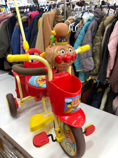 アンパンマン　三輪車　わくわくアンパンマンごう　ピース　エムアンドエム