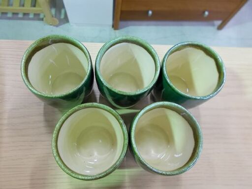 小樽焼き 湯呑 5客 小樽窯 共箱付き 湯飲み 湯呑み 食器 コップ 札幌市東区 新道東店