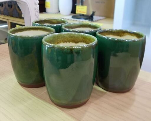 小樽焼き 湯呑 5客 小樽窯 共箱付き 湯飲み 湯呑み 食器 コップ 札幌市東区 新道東店