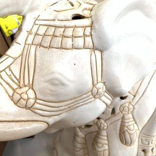 ゾウ 象 オブジェ 置物 ホワイト アジアン雑貨 アジア  ガネーシャ  インテリア 飾り 装飾品　買取帝国朝霞店の画像