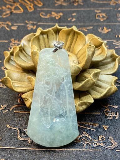 福袋 ネックレス 菊花 本翡翠 氷ヒスイ 透明色 誕生日プレゼント 手作り 鑑別書有3