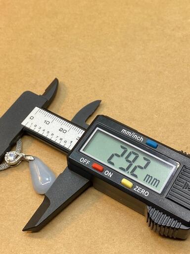福袋 ネックレス 水滴 本翡翠 氷ヒスイ ブルー色 誕生日プレゼント 鑑別書有