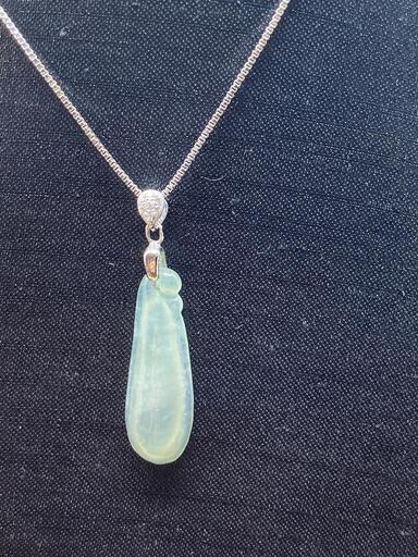 福袋 ネックレス 福瓜 本翡翠 氷ヒスイ 透明色 誕生日プレゼント 手作り 鑑別書有