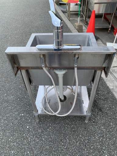 ☆中古品　1槽シンク　600x600x800mm☆
