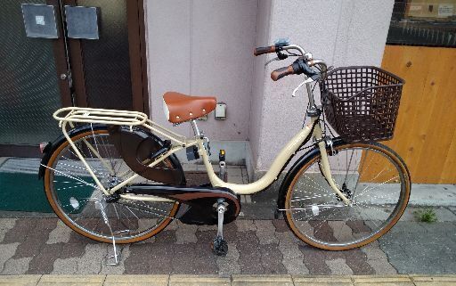 【26】電動自転車 YAMAHA PAS Natura ベージュ 26インチ YAMAHA PAS NATURA電動アシスト自転車 ベージュ色