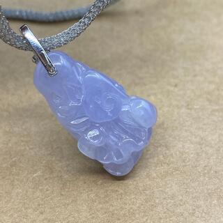 福袋 ネックレス スワン 本翡翠 ヒスイ 誕生日プレゼント ラベンダー色 鑑別書有 福袋 ネックレス 白菜 本翡翠 氷ヒスイ ラベンダー色 誕生日プレゼント