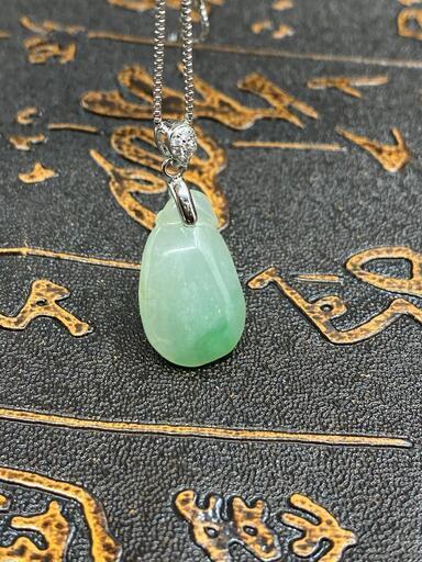 福袋 ネックレス 瓜 本翡翠 氷ヒスイ 緑色 誕生日プレゼント 縁起物 鑑別書有6