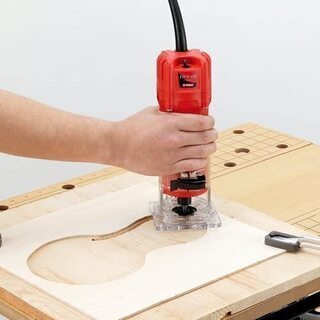 【現在商談中です】E-Value トリマー 450W EWT-450N　 飾り面・面取り・ミゾ切り加工に便利な電動トリマーです。の画像