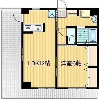 【Wi-Fiインターネット無料】防犯カメラ等設備充実で2面バルコニーの1LDK賃貸物件コンフォート上之根203号室 - 多摩市