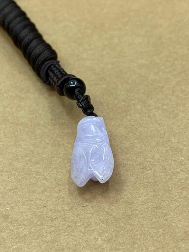 福袋 ネックレス 蝉 本翡翠 ヒスイ ラベンダー色 誕生日プレゼント 鑑別書有