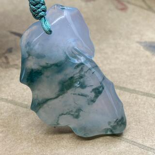 福袋 ペンダント 本翡翠 氷ヒスイ 誕生日プレゼント 透明 魔除け 縁起物 鑑別書有の画像