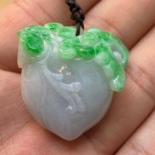 福袋 ネックレス 桃 本翡翠 ヒスイ 高級緑色 誕生日プレゼント...