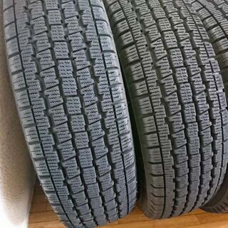 19年 ブリヂストン製冬タイヤ 社外アルミ付 145R12 6PR エヴリィ/ハイゼット/ミニキャブバン/軽バン用の画像