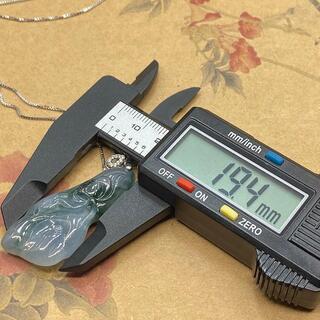 福袋 ペンダント はすの花 本翡翠 氷ヒスイ 誕生日プレゼント縁起物 鑑別書有の画像