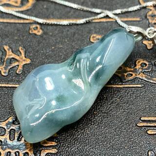 福袋 ペンダント はすの花 本翡翠 氷ヒスイ 誕生日プレゼント縁起物 鑑別書有の画像