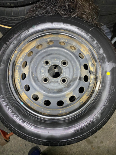 155/65r13 てっちんホイール　タイヤ新品ブリヂストン