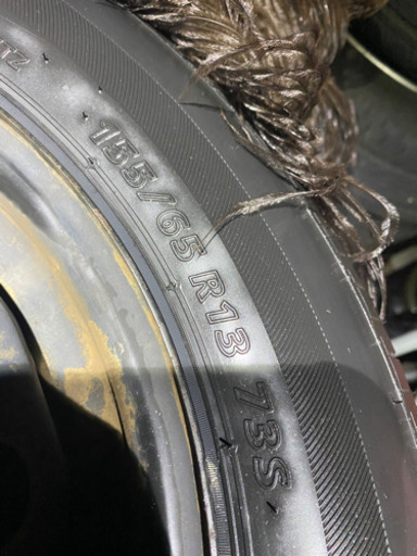 155/65r13 てっちんホイール　タイヤ新品ブリヂストン