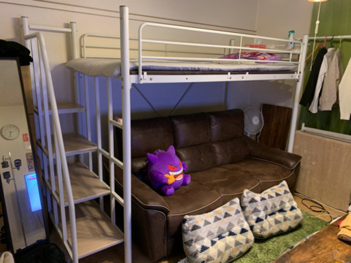 【お譲り先決定】【美品】Linieロフトベッド　階段タイプS