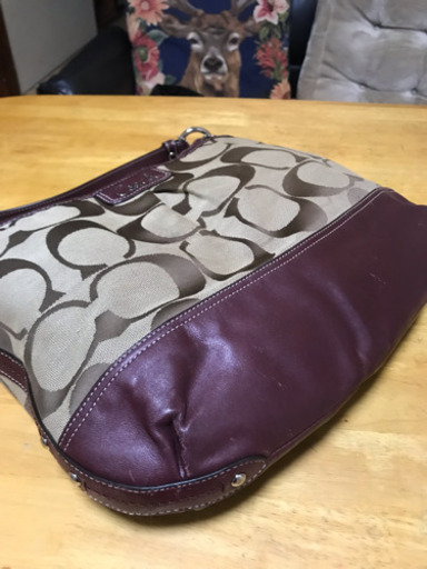 (値下げ) COACH パーク シグネチャー ショルダーバッグ