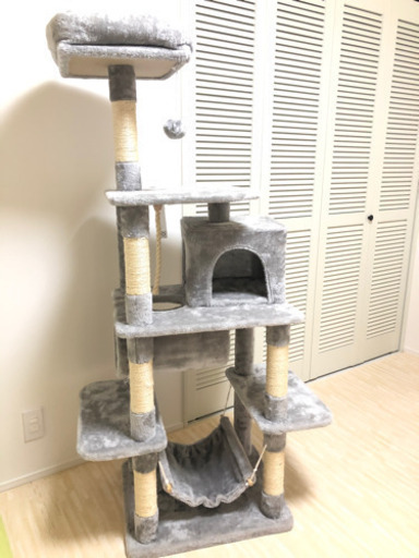キャットタワー　据え置きタイプ　156cm