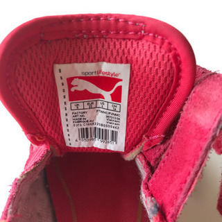 PUMA ピンク子供　スニーカー14cmの画像