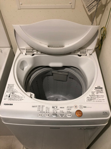 TOSHIBA 4.2kg 2015年製　11/14 まで引き取り頂ける方優先