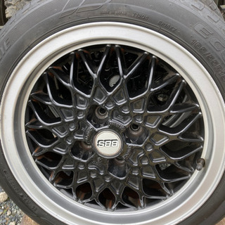 BBSホイール、タイヤセット 15インチx6J タイヤ205／60R15