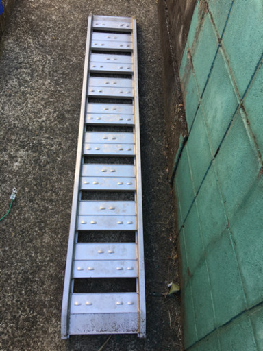 180cm/25cm軽車両用500kg/セットアルミブリッジ