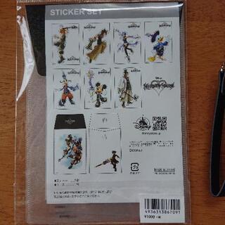 ディズニーとキングダムハーツのコラボグッズ ステッカーセット パスケースの画像