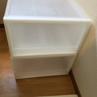無印良品　ポリプロピレン収納ケース　引出し大サイズ 約幅40×奥...