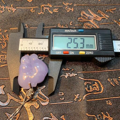 福袋 ネックレス 福瓜 本翡翠 氷ヒスイ ラベンダー色 誕生日プレゼント 鑑別書有5