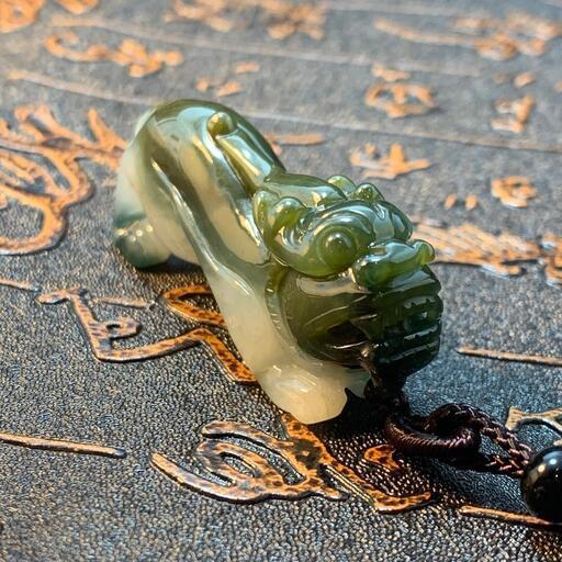 福袋 ネックレス 貔貅 本翡翠 ヒスイ 誕生日プレゼント 魔除け 縁起物 鑑別書有