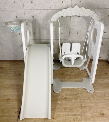 急募★9*37 BeneBene 子供用 すべり台 ブランコ 室内 遊具 室内遊具 バスケットゴール付き