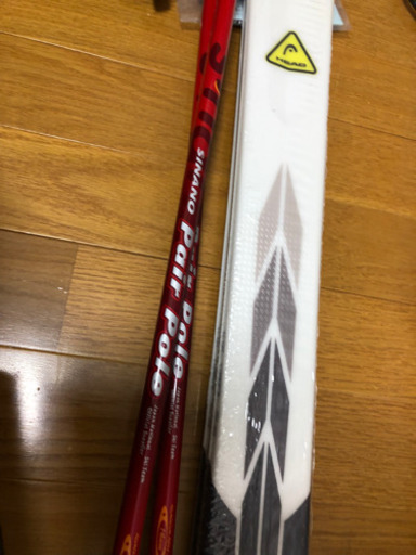 新品　HARE のスキー板　ストック　ビンディング　セット　126  