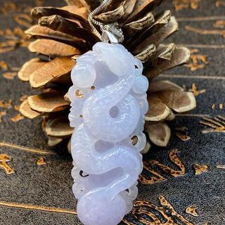 福袋 ネックレス 蛇 本翡翠 ラベンダー色 誕生日プレゼント 天然石