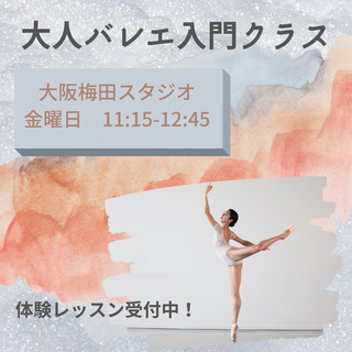 大人バレエ入門クラス