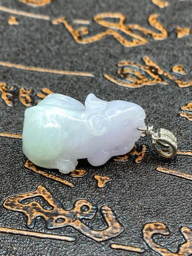 福袋 ネックレス 鼠 翡翠 二色 氷ヒスイ 天然石 縁起物 誕生日プレゼント 本物保証