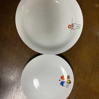 ミッフィーカレー皿とプレート2枚セット