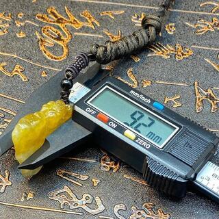 福袋 ペンダント はすの花 本翡翠 氷ヒスイ 黄色 誕生日プレゼント 天然石 鑑別書有2の画像